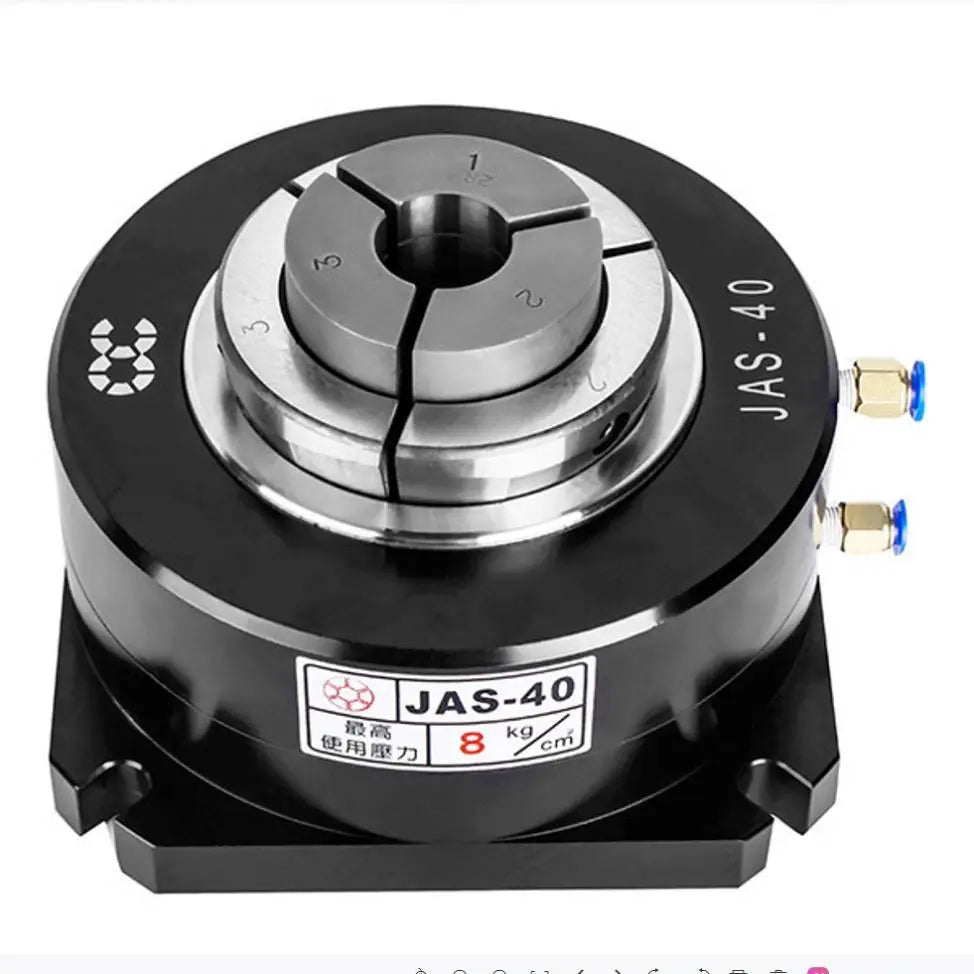 TEBAK JAS-25 Vertical Pneumatic FIxing Collet Chuck for Drilling Machine Milling Machine Tapping Machines