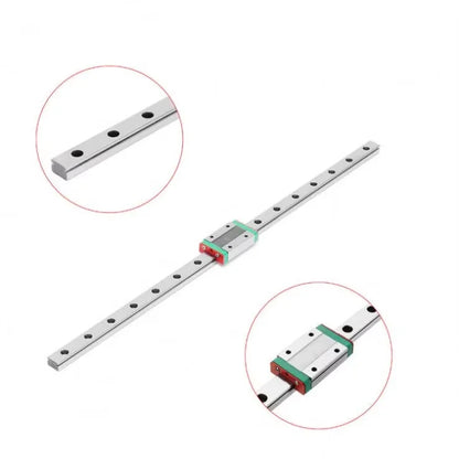 TEBAK D-22 3D Printer Micro Guide Slider Stainless Steel Linear Rail MGN12 MGN12H Linear Guide Carriage Block