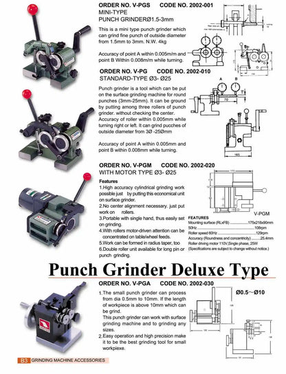 ANDUUK TaiWan High Quality Punch Grinder V-PG for Grinding Machine Precision Machining