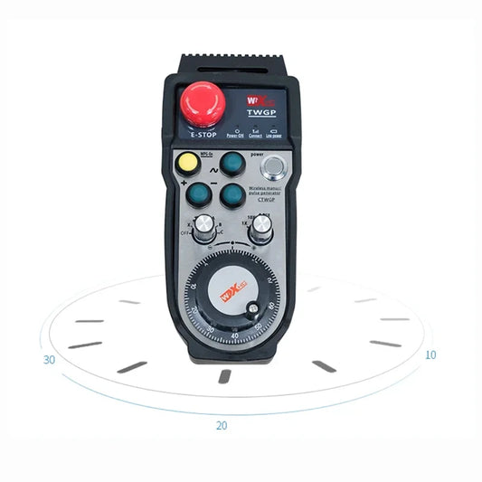 TEBAK 25PPR 100PPR CNC Remote Controller Manual Pulse Generator CNC Machining Parts MPG Wireless Handwheel for CNC Systems