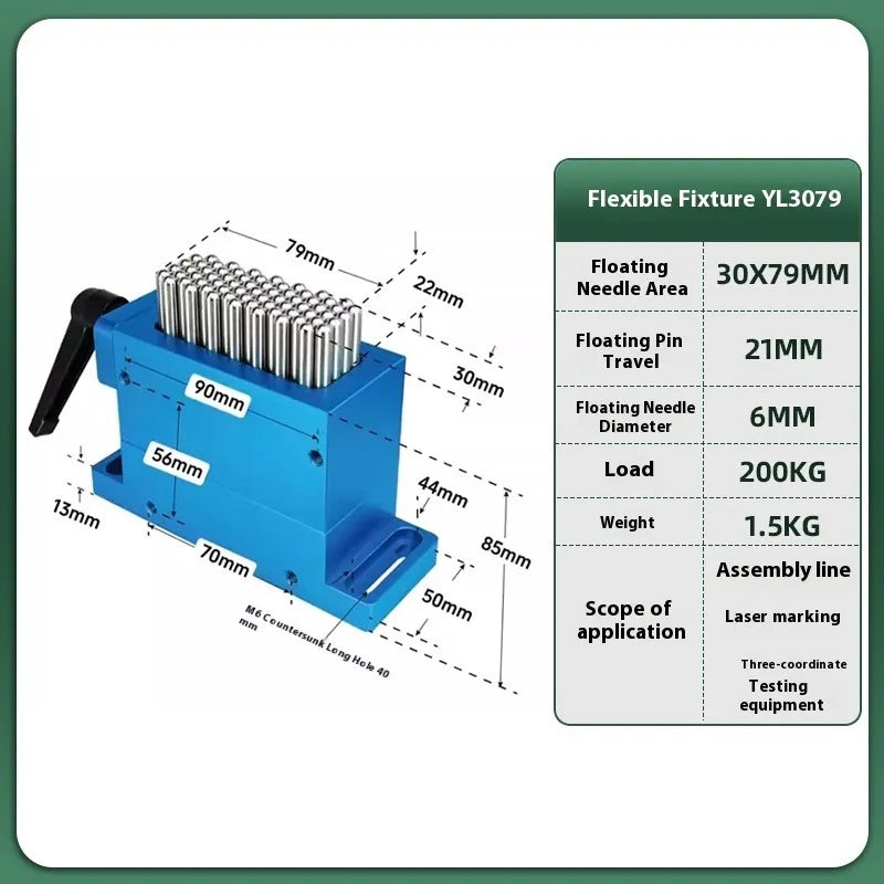 Flexible Fixture Optional with Stainless Steel Pins High Quality Steel Bench Vise Precision Gripper Tooling Fixture CNC Fixture