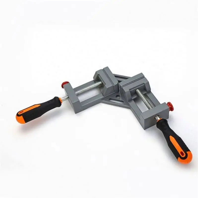 TEBAK Customization Right Angle Clamp Adjustable Swing Jaw for DIY Woodworking Welding Double Handle 90 Degree Corner Clamp