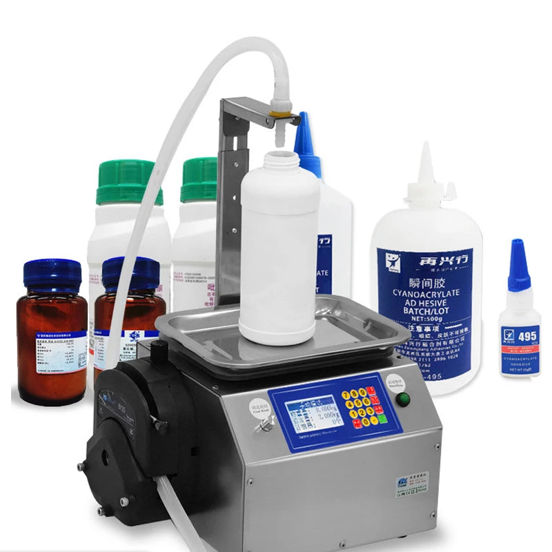 TEAK Single Head Magnetic Pump Food Oil Small Soda Bottle Alcohol Scale Bottle Water Can Manual Automatic Liquid Filling Machine