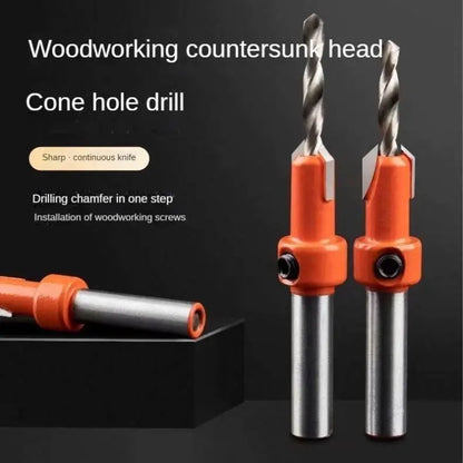 Tebak Wood Working Tool Tungsten Carbide Countersink Wood Drill Bit with Quick Change Hex Shank Screw Chamfer