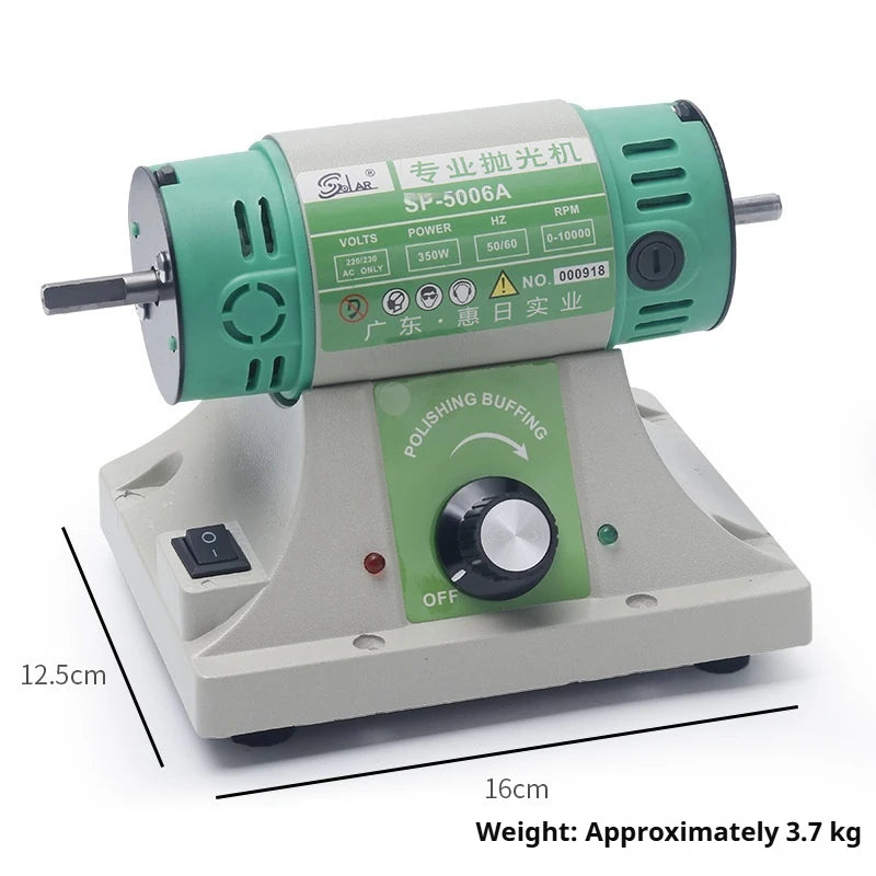 Anduuk Mini Portable Bench Table Polishers Small Parts Dental Dentures Finishing Polishing Lathe Machine