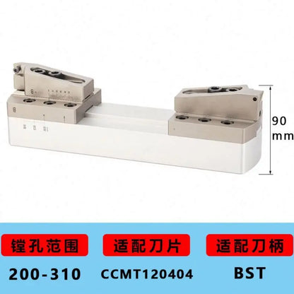 BT50-BST YBH200-310 Micro Fine Boring Head Set Bt40 Boring Machine Tool Holder Rough Boring Bar Cylinder Boring Head Tools