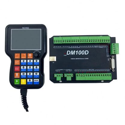 TEBAK CNC Engraving Machine Motion Control System NCH02 Upgraded Version DM100 3axis/4axis/5axis Handheld Offline Controller