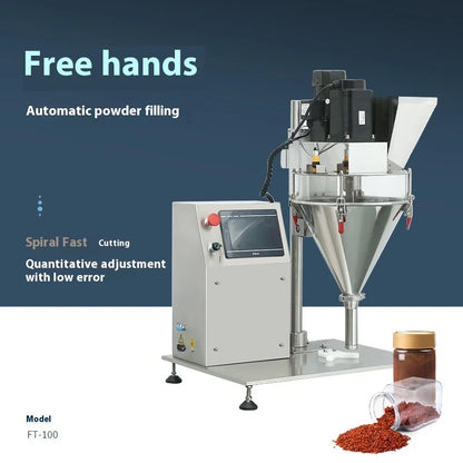 Desktop Automatic Auger Filler Pouch Packaging Food Applications Chili Seasoning Powder Paprika Chili Powder Packing Machine