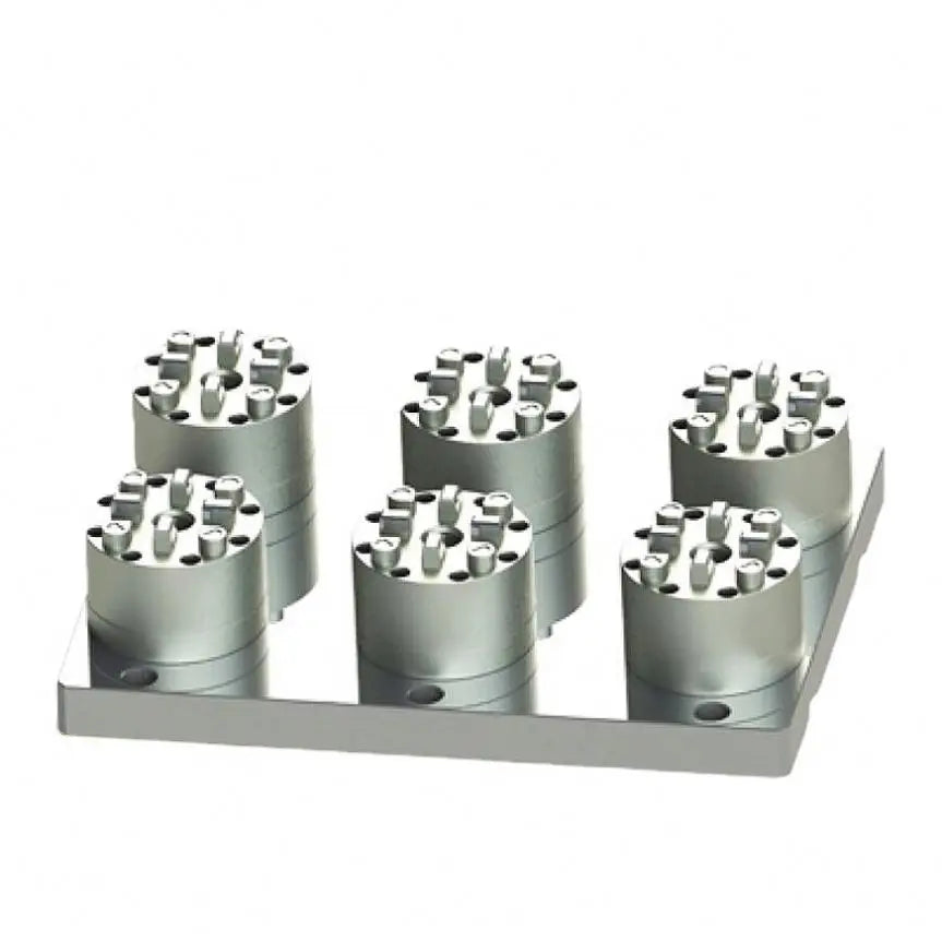 TEBAK Standard or Customized Stainless Steel Hydraulic Chuck D100 Type Six Station Pneumatic Chuck for Cnc Machine