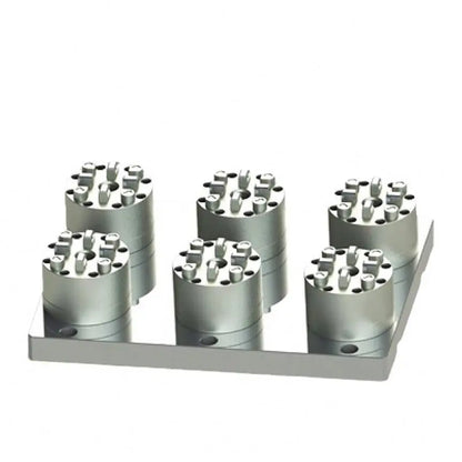 TEBAK Standard or Customized Stainless Steel Hydraulic Chuck D100 Type Six Station Pneumatic Chuck for Cnc Machine