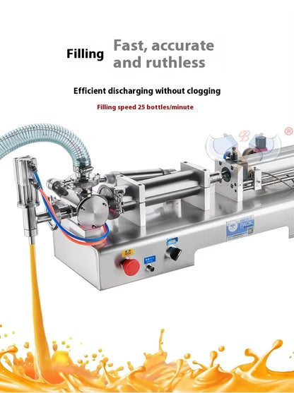 TEBAK G1TWD Semi Auto Paste Mineral Water Bottle Filler Soda Beverage Perfume Honey Bottles Bags Liquid Filling Machine