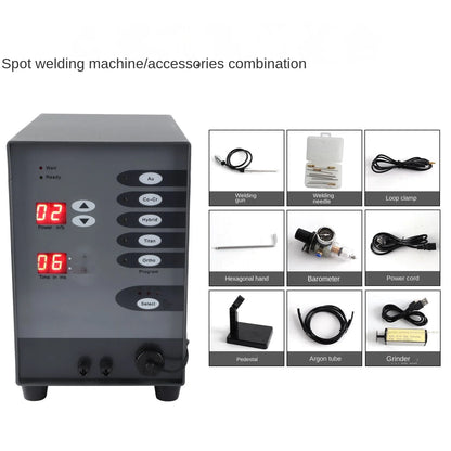 TEBAK Automatic Numerical Control Touch Welding Machine for Gold and Silver Jewelry Argon Arc Welding Machine