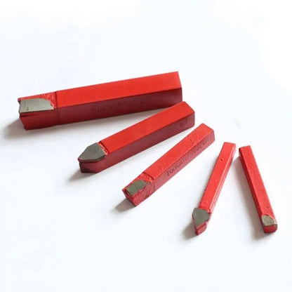 TEBAK Carbide Tipped Hole Turning Tool Kit Alloy Tungsten Steel Tools Welding Lathe Cutters High Hardness Tipped Cutters Tool