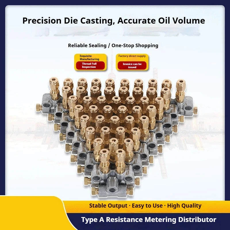 Lubricating Oil Fittings of Injection Molding Machine of Volumetric Distributor Metals