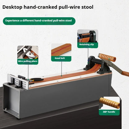 Anduuk China Wire Draw Plate Jewelry Making Equipment Tool Bench Goldsmith Drawing Easy Desktop Brushed Drawing Stool Srtifact