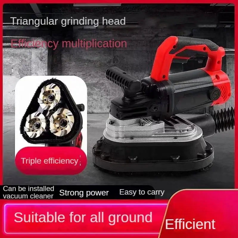 Electric Concrete Polishing Machine Portable Concrete Grinder Industrial Floor Wall Polisher Hand Held Edge Grinding Machine