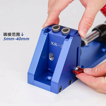 TEBAK W-108 Aluminum Alloy Heavy Duty Pocket Hole Fixture System Pocket Hole Jig Set