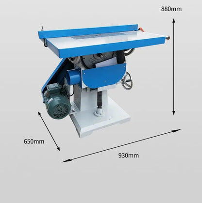 A TEBAK Automatic Woodworking Electric Circular Saw Machine Disc Cutting Grooving Circular Swing Angle 45 Degree Tilting Table Saw