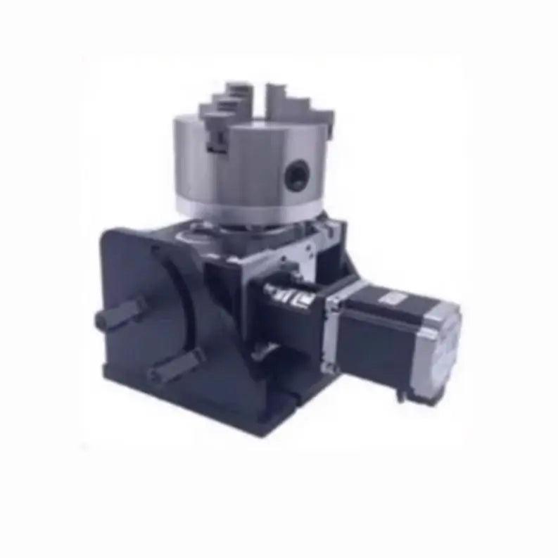 TEBAK CNC Automatic Rotary D80 D100 D125 D160mm Rotary Chuck Laser Marking Machine for Round Cylinder Products Engraving Welding