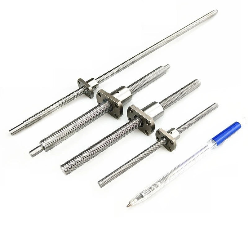 TEBAK D-13 CNC Machine Tool SFK0601 0801 0802 1002 1202 10mm Diameter 2mm Lead Miniature Linear Motion Ball Nut Ball Screw