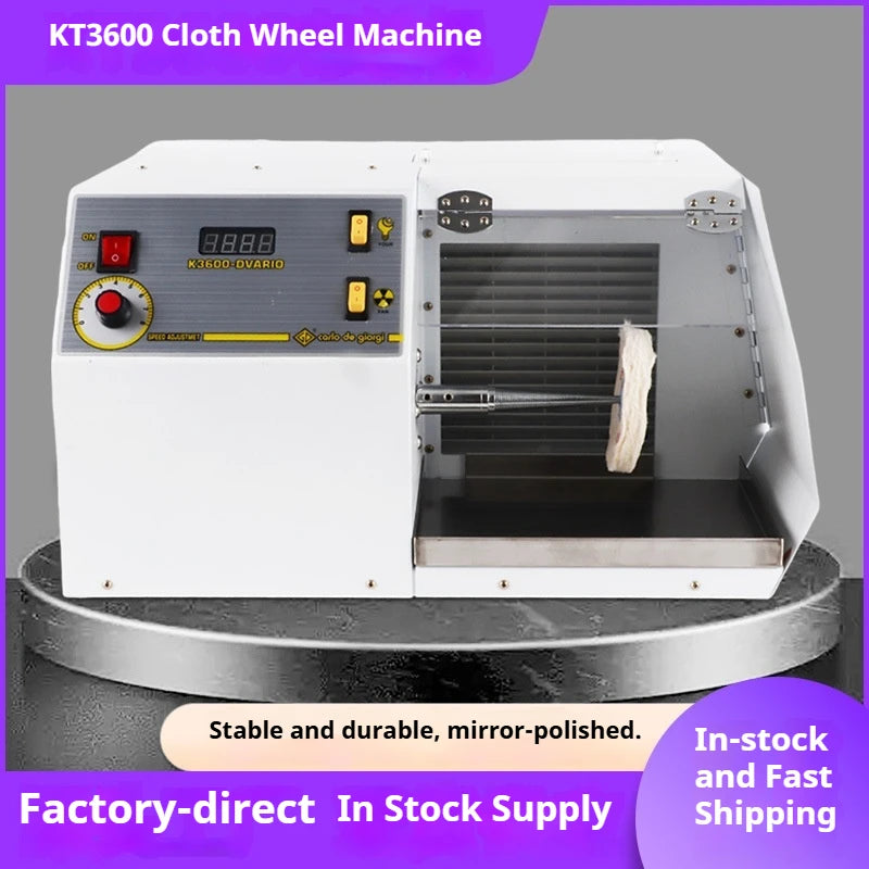 TEBAK KT3600 DM-5 Cloth Wheel Machine Polisher Machines Grinding Jewelry Metal Buffing Polishing Machines with Dust Collector