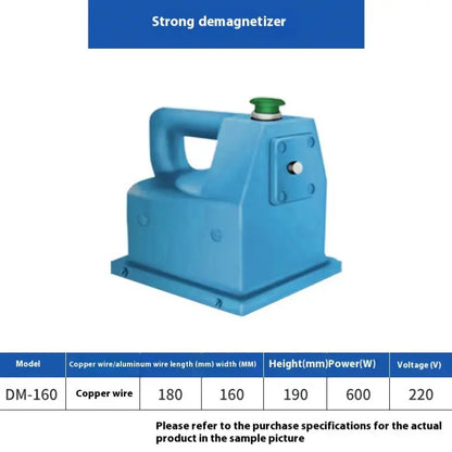 TEBAK Powerful  Desktop Demagnetizer Machine Continuous Use Overload protection for Demagnetization Steel Iron Workpieces
