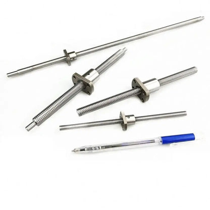 TEBAK D-13 SFK Ball Screw SFK1002  0601 0801 0802 1202 0808 L100 -1000MM Rolled Ballscrew Rail With Single Ballnut for CNC Parts