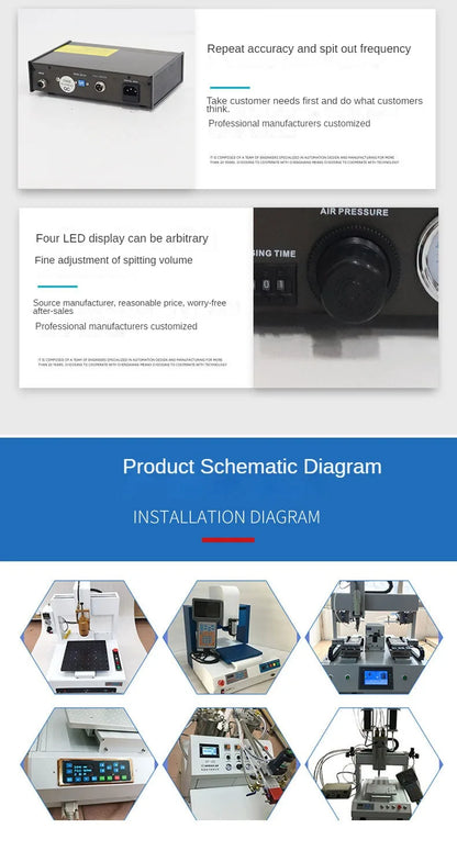 Hot Seal Precision Automatic Dispensing Machine Controller Dispenser Dispensing Tool Machine