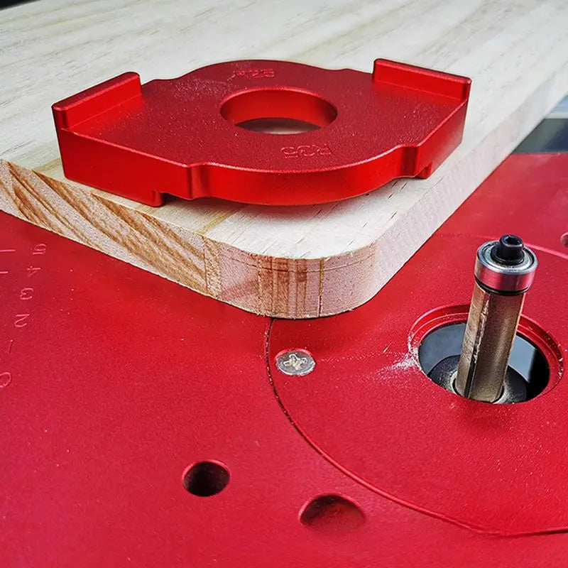 TEBAK W-56 3pcs Aluminium Alloy Rounded Corners Radius Woodworking Routing Templates Radius Quick Jig Router Bit Templates