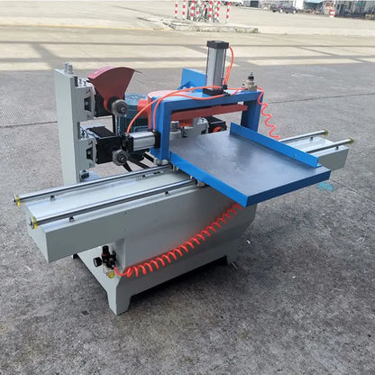 A Double-Track Pneumatic Square Tenoning Machine New Woodworking Machinery with Five-Disc Tenoners Motor-Driven Mortising Machines