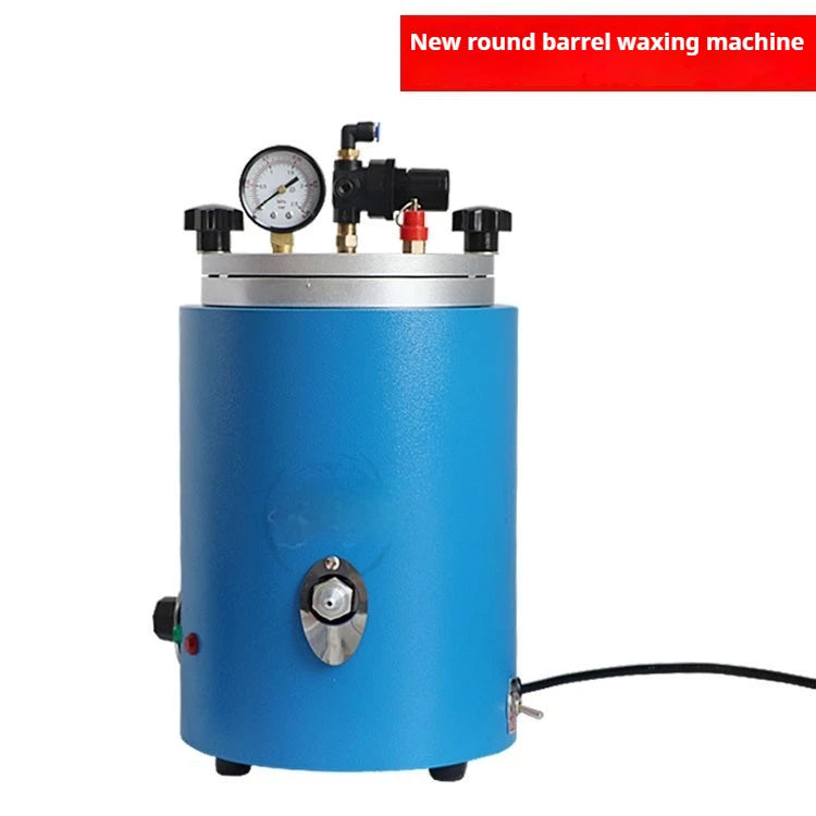 TEBAK Jewelry Making Tools Mini Wax Injection Machines Round Barrel Double Nozzle Wax Injector Jewelry Casting Waxing Equipment