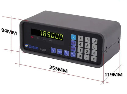 TEBAK Single Axis SDS3-1 Digital Readout DRO with Glass Linear Scale Encoder for Milling Machine Grinder Lathe Machine