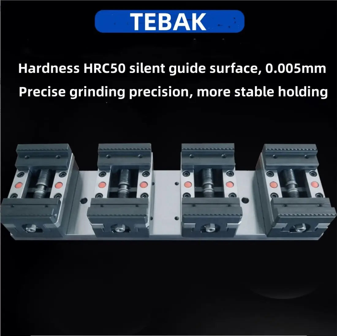 TEBAK Multi Station Machining Center Workbench Vise Grip Rack Bench Vise by Side Fixed Base Quick Clamping Vise for Cnc Machines