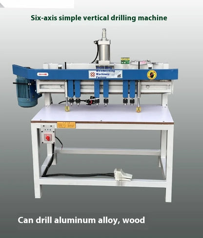 A TEBAK Mult Spindle Bead Micro-Hole Woodworking Hole Open Machine Drilling Bore Cabinet Drilling Machine Wood Boring Machine