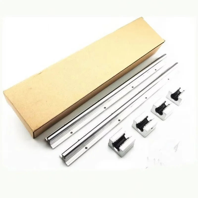 TEBAK  Rails+4 SBR16UU Sliders  Linear Guide Slider 100mm 200 500 1000mm Linear Guide Open Linear Bearing Guide Rail