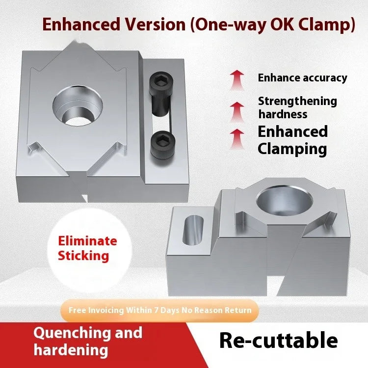 Cnc Single-Sided Ok Clamp Precision Fixture Multi-Station Pneumatic Machining Center Fixed Milling Machine Accessory Suitable