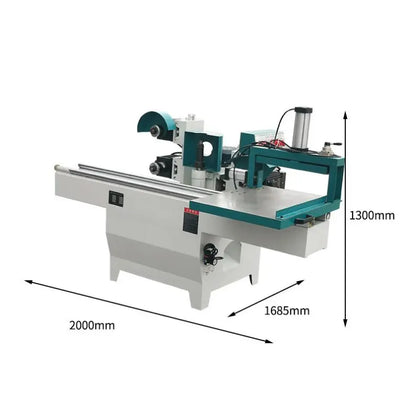 A Double-Track Pneumatic Square Tenoning Machine New Woodworking Machinery with Five-Disc Tenoners Motor-Driven Mortising Machines