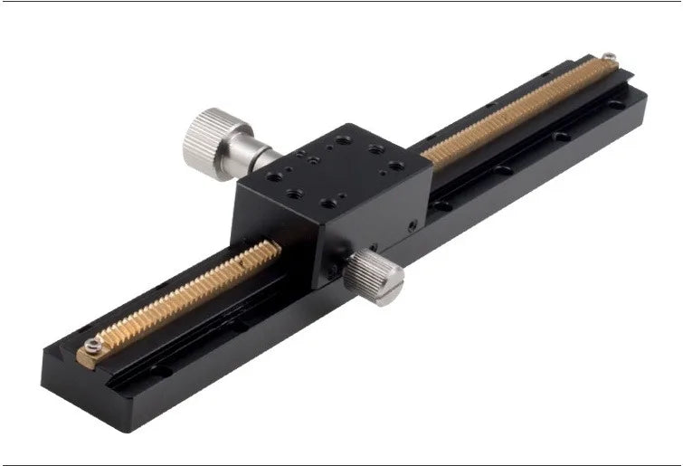 PT-DN25 PT-DN40 PT-DZ Long-stroke Gear-rack Slide Table, Manual Translation Stage, Precision Displacement Fine-adjustment Frame