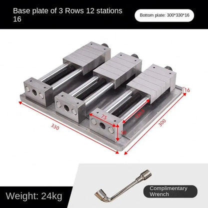 ANDUUK Custom Cnc Copper Fixture Multi-station Copper Fixture Multi-station Vise Flat Pliers Cnc Electrode Fixture