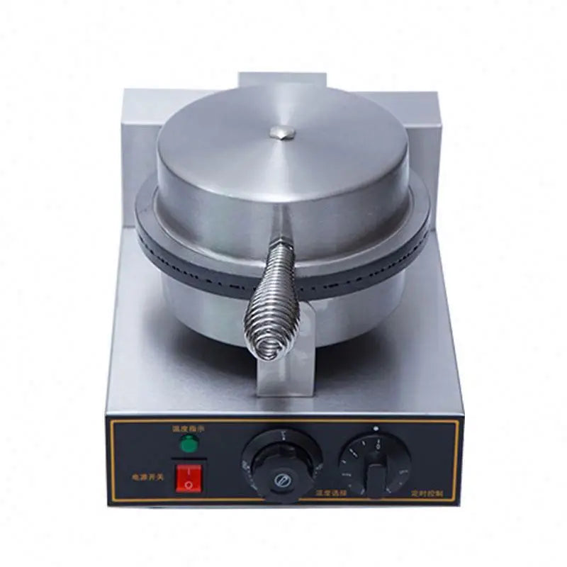 Snack Machines Electric Waffle Making Machine Ice Cream Cone Maker Commercial Durable Nonstick Egg Roll Crepe Pan