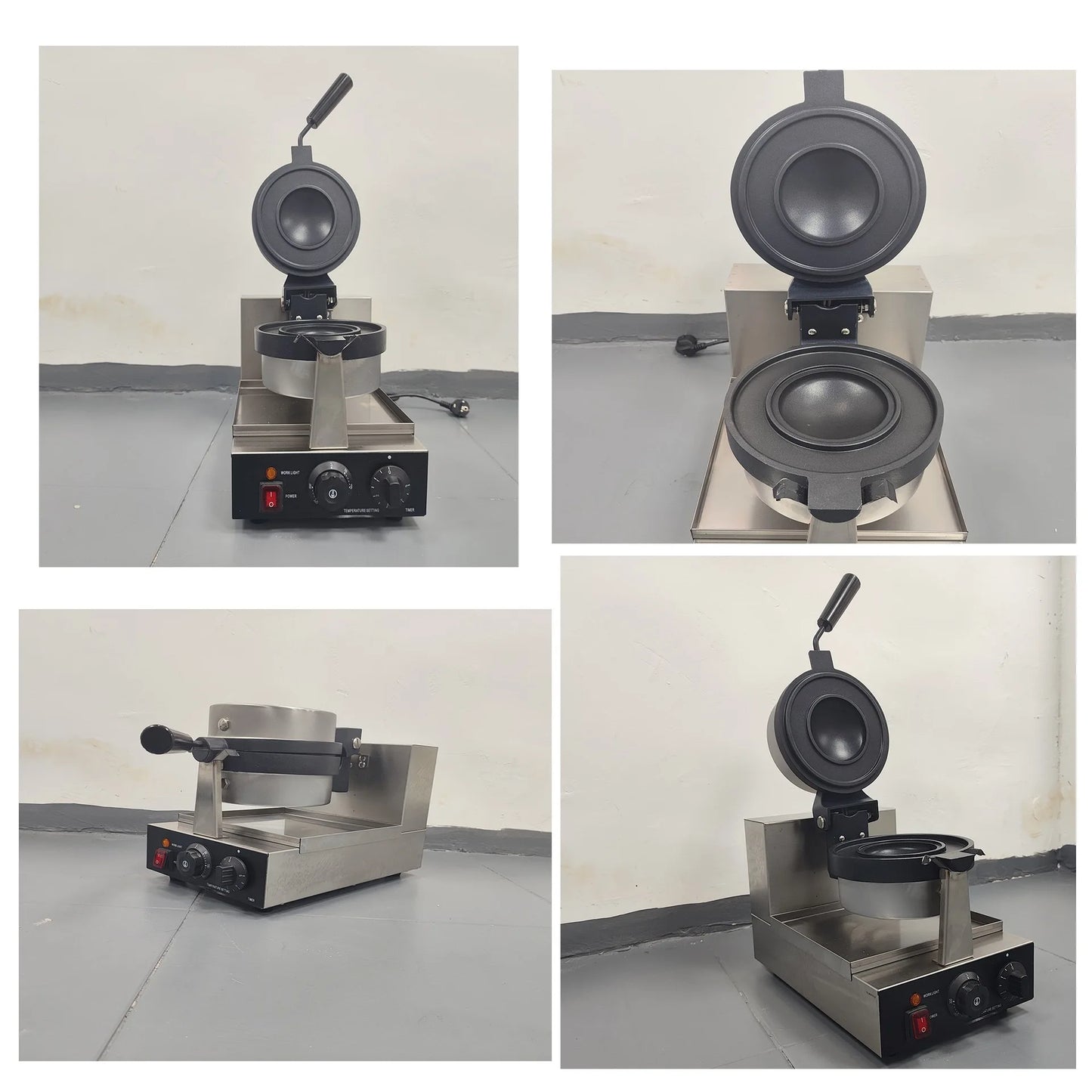 TEBAK Commercial Electric Press Sandwich Bread Gelato Panini UFO Burger Maker Machine with Cheap Price