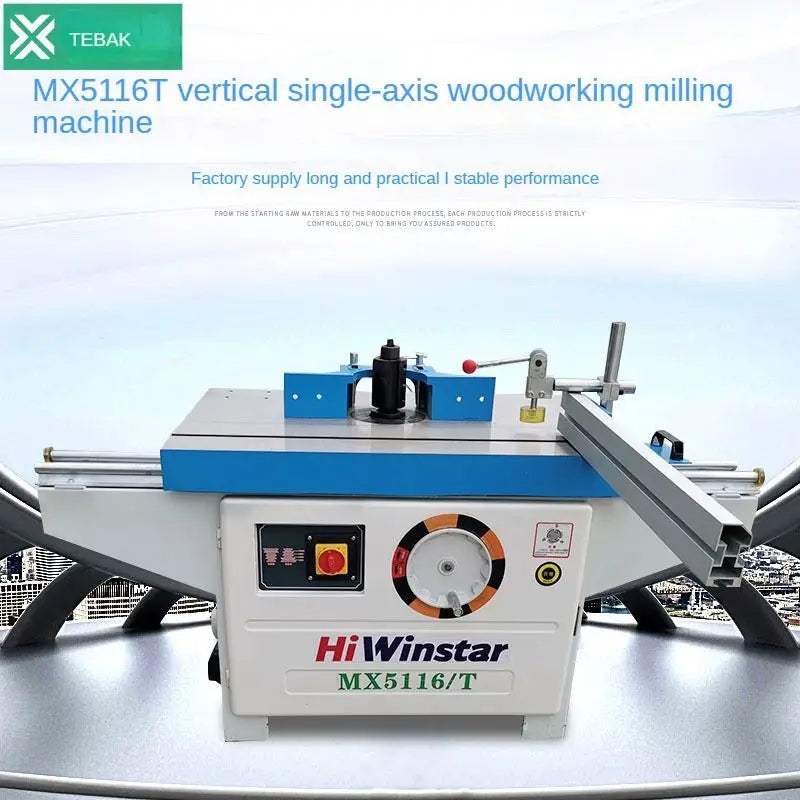 TEBAK XJ-50 Sliding Table Single Spindle Shaper Wood Spindle Moulder Machine MX5116T