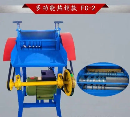 TEBAK Rolling and Knurling Machine for Aluminum Profile Wire Stripping Recycling Machines Low Price