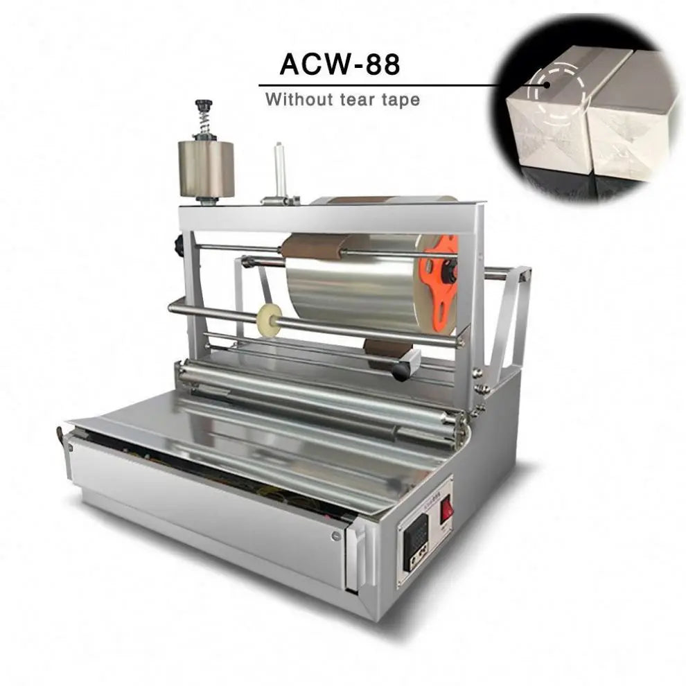 TEBAK High Efficient BOPP Cosmetic Box Condom Three-dimensional Packaging Manual Film Stamping Wrapping Machine