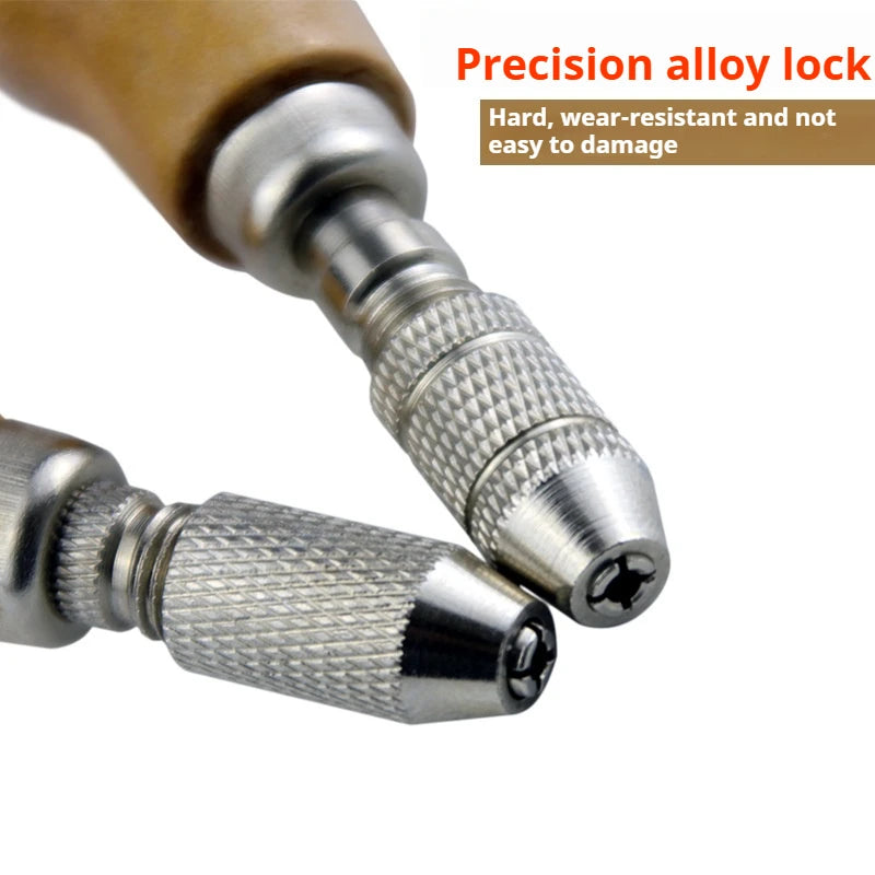 Jewelry Making Tools 3-Chunk 1mm 2.35mm 3mm Pin Vise Carbide Wood Hand Drill for Jewelry Mushroom Sharp Diamond Bead Tool Stone