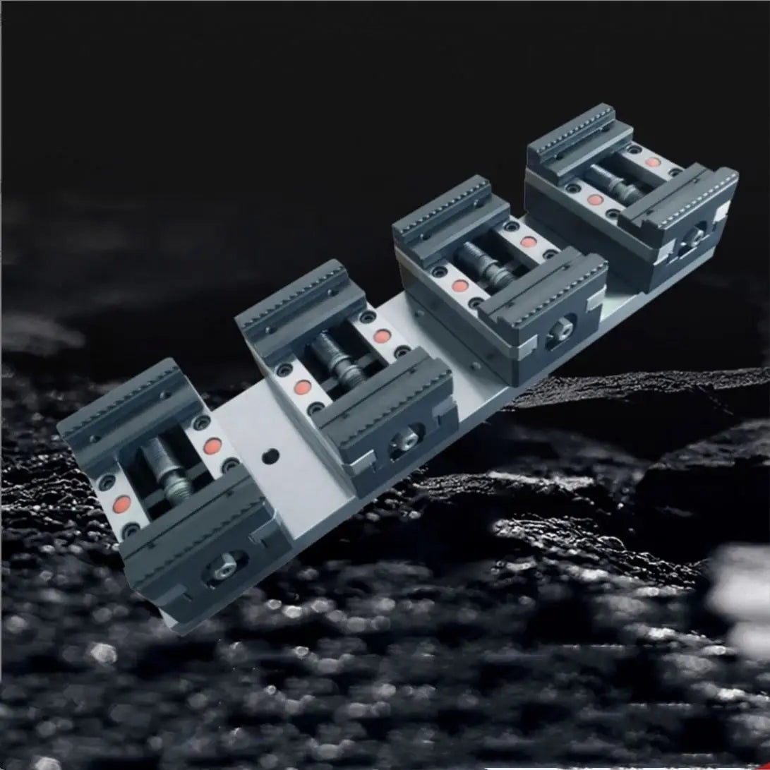 Wholesale Custom Multi Station Machining Center Workbench Vise Grip Rack Bench Vise by Side Fixed Base Quick Clamping Vise