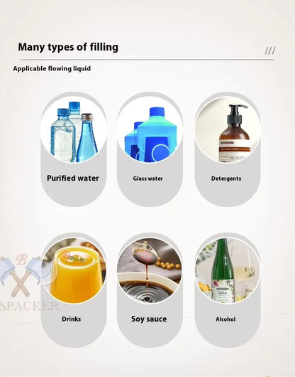 TEBAK G1TWD Semi Auto Paste Mineral Water Bottle Filler Soda Beverage Perfume Honey Bottles Bags Liquid Filling Machine