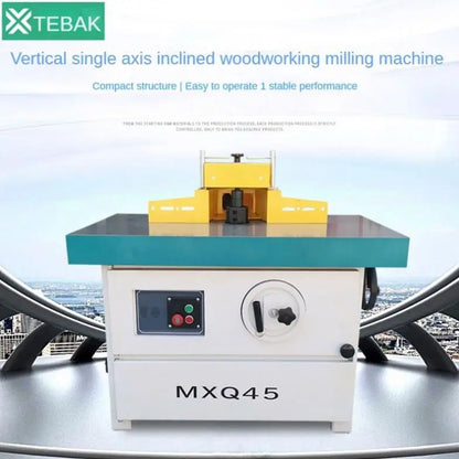 A TEBAK XJ-20 High Quality Woodworking Spindle Moulder Machine Mx5117b End Miller Automatic Wood Shaper Cutter