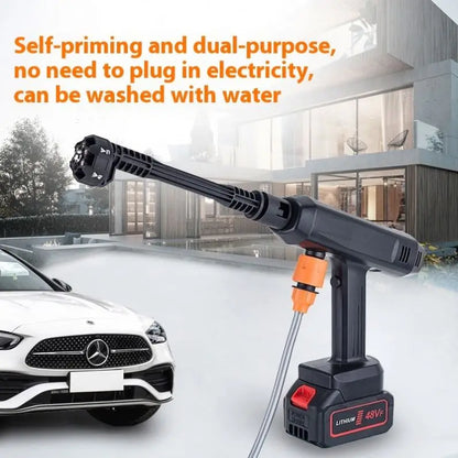 TEBAK Portable Car Washing Machine Lithium Wireless High Pressure Water Gun Garden Watering Flower Car Washing Machine
