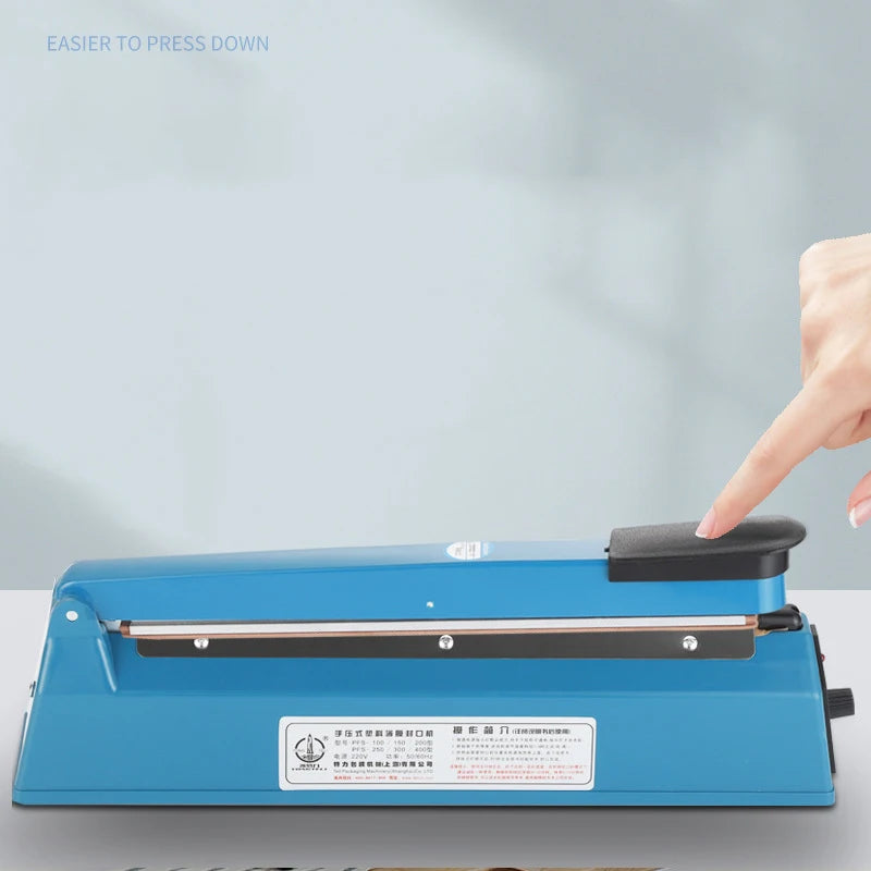Hot Heat Sealer Model 300 Food Packing  Impulse Sealer Iron Body Durable Lightweight Operated Hand Pressure Sealing Machine